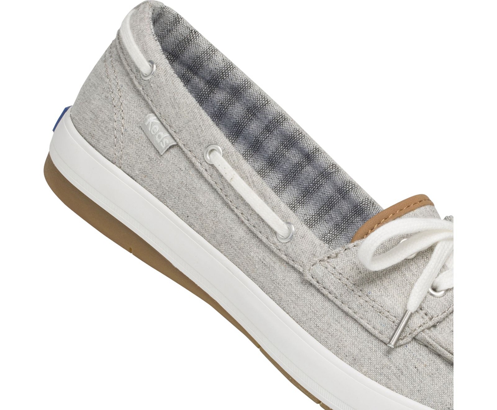 Womens Keds Slip Ons - Charter Chambray - Grey - 9054-SICWQ